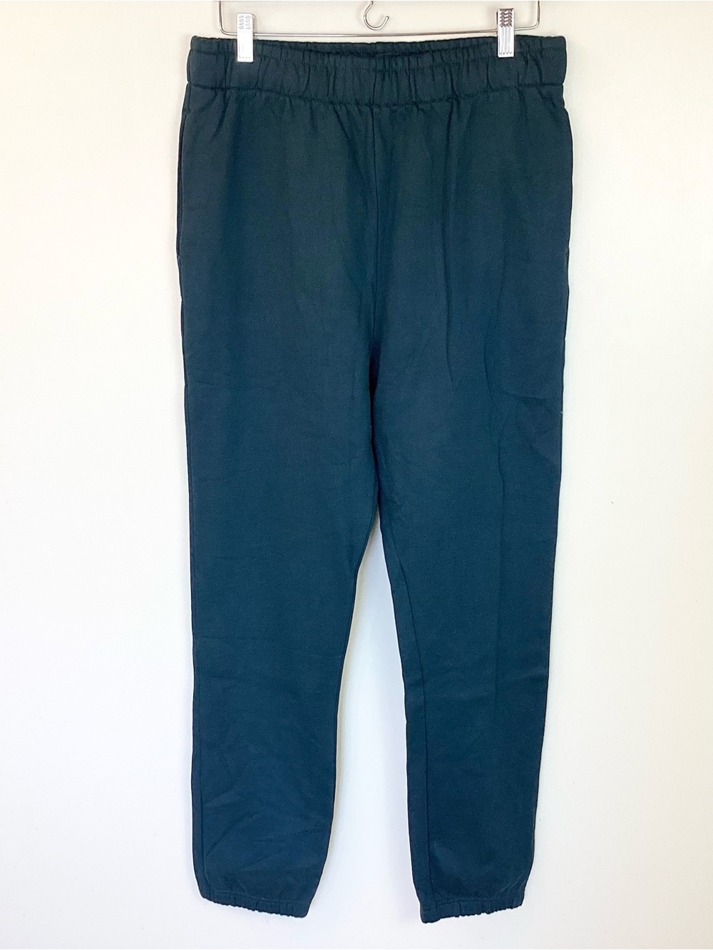 NWOT Pact Men’s Organic Cotton Brushed Fleece Sweatpants - Teal - M